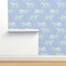 Animal Green Blue Nature Illustrative Big Cat Custom Removable Wallpaper by Spoonflower Peel & Stick Wallpaper 2FT Wide